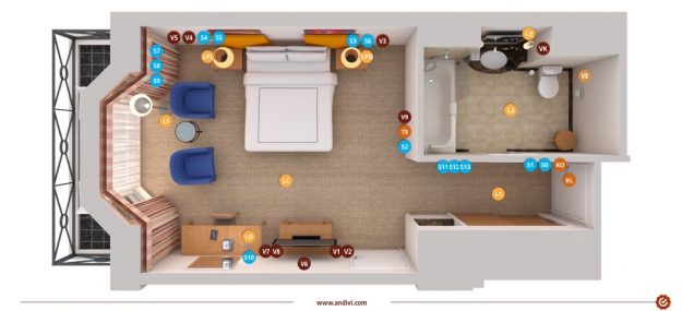 Elektro instalacije - Hotelska Soba - Luci - Vticnice Stikala - Andivi_slika