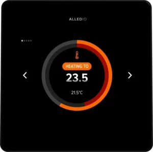 OEM sobni krmilnik – sobna enota Alledio – bližnji posnetek