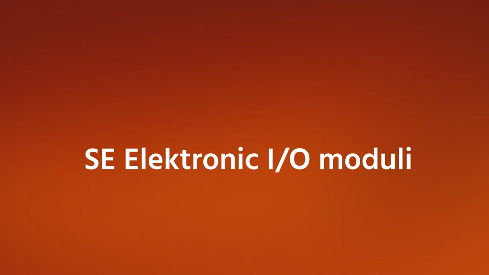 SE Elektronic IO moduli